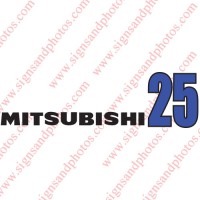 Mitsubishi Vinyl Decal Emblem Logo 25