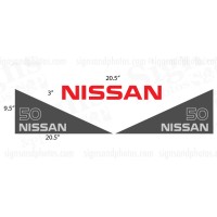 Nissan  50  Decal  (triangle)
