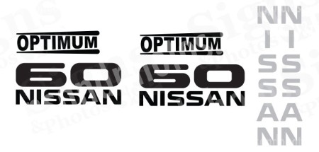 Nissan Optimum 60  Decal Kit 