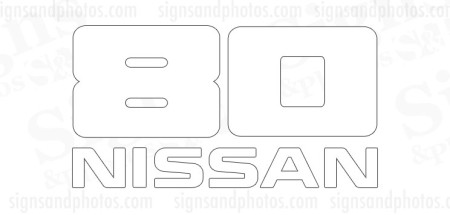 Nissan  80  Decal 
