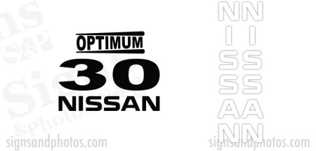 Nissan Optimum 30  Decal Kit 