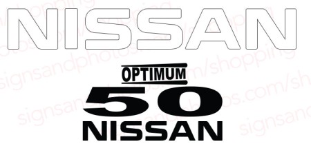 Nissan Optimum 50  Decal Kit 