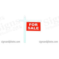 Real Estate Single Arm Sign Post