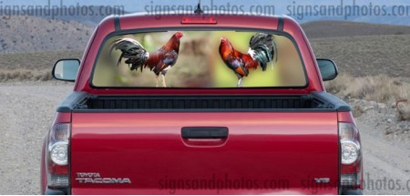 Rear Window Graphic Roosters