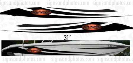 Thunder Boat Logo and Graphic Decals