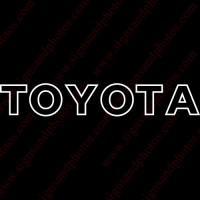 Toyota Decal outline