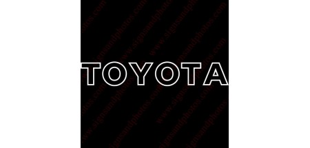 Toyota Decal outline