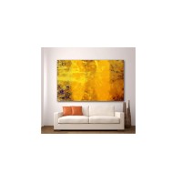 Wall Acrylic Art Abstract  Yellow