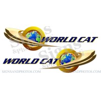 World Cat Logo Decals