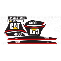  CATERPILLAR 416C 4x4 Turbo Decals kit