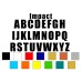 Alphabet Decal Kit (Decorative Font) - Any Color!