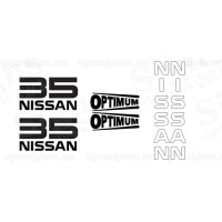 Nissan Optimum 35  Decal Kit 