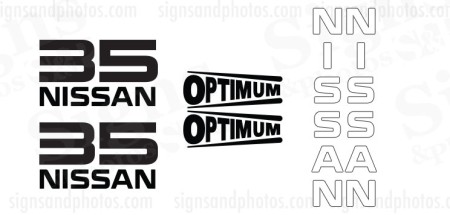 Nissan Optimum 35  Decal Kit 