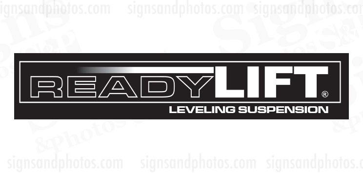 READY LIFT Decal 7.25"x1.5"